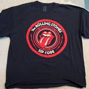 Authentic Men’s Rolling Stones Zip Code 2015 Concert T-Shirt - Size 2XL EC